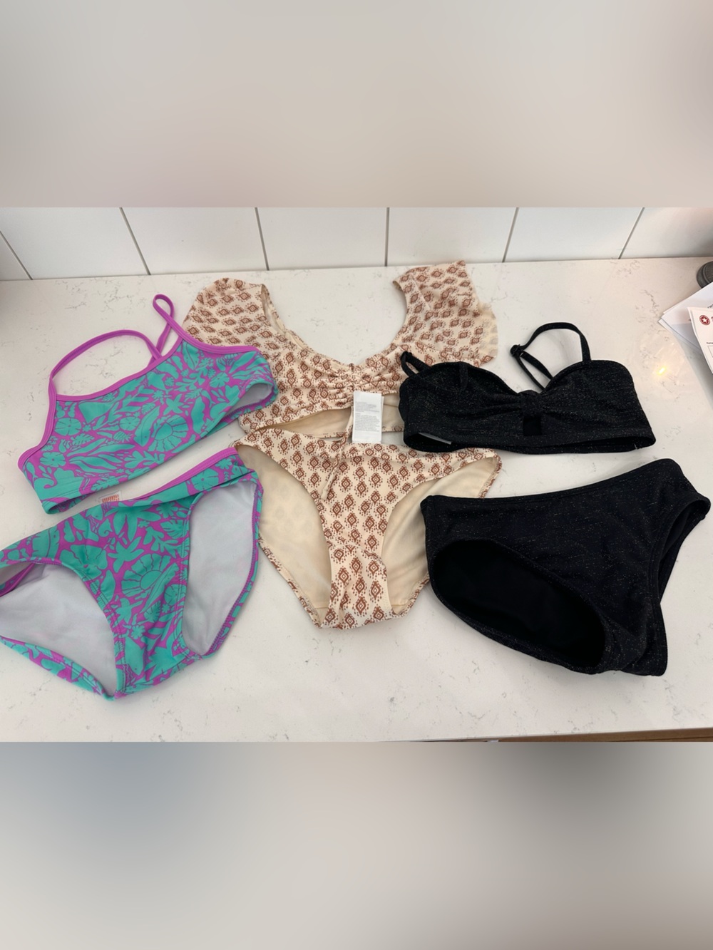 Girls 10/12 bikini bundle NWOT